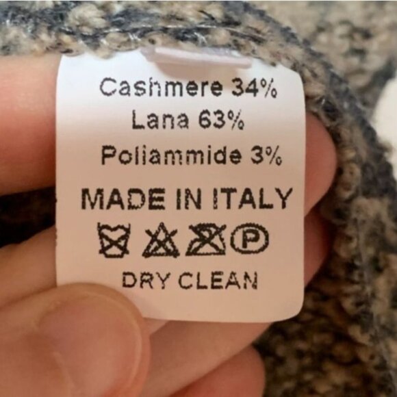 Amina Rubinacci Cashmere Cardigan Jacket Gray Size 42 / Small - Picture 7 of 8